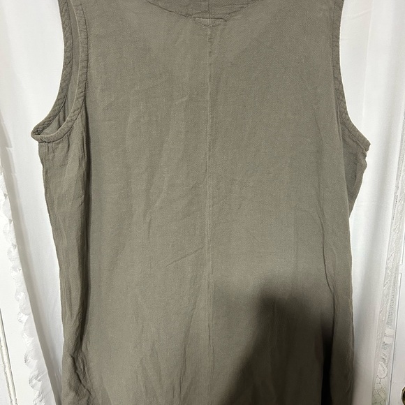 Oh My Gauze! Khaki Tank Top L/XL - delicious looking top of cotton - - Picture 2 of 10